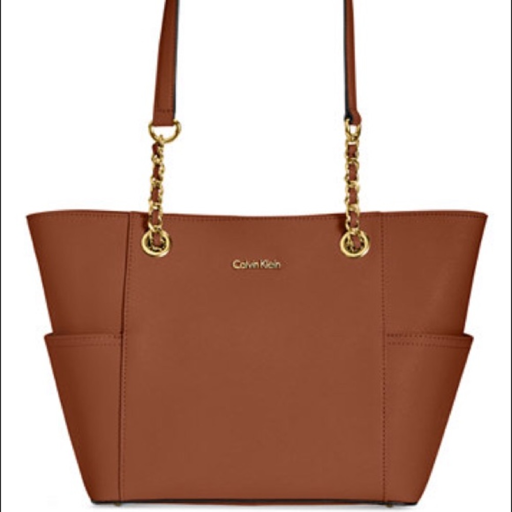 Calvin Klein Saffiano Leather Tote